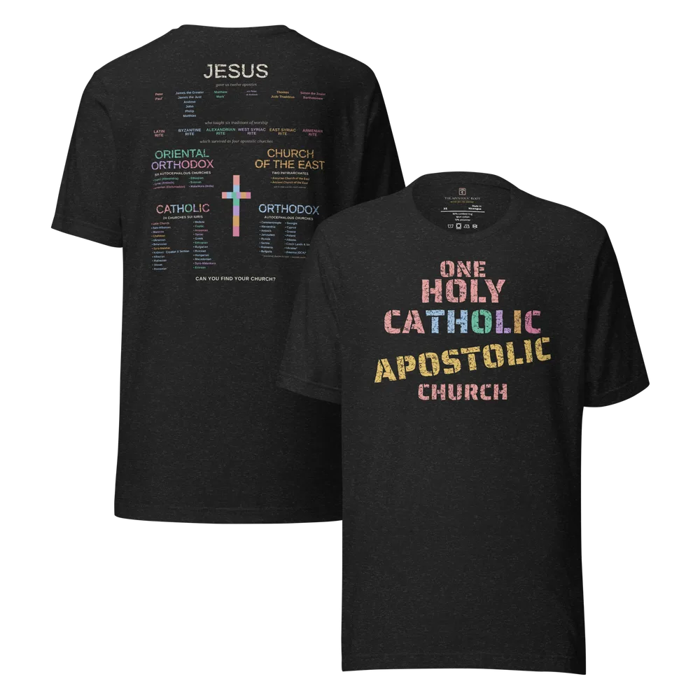 Apostolic Family Tree Tee — Black Heather