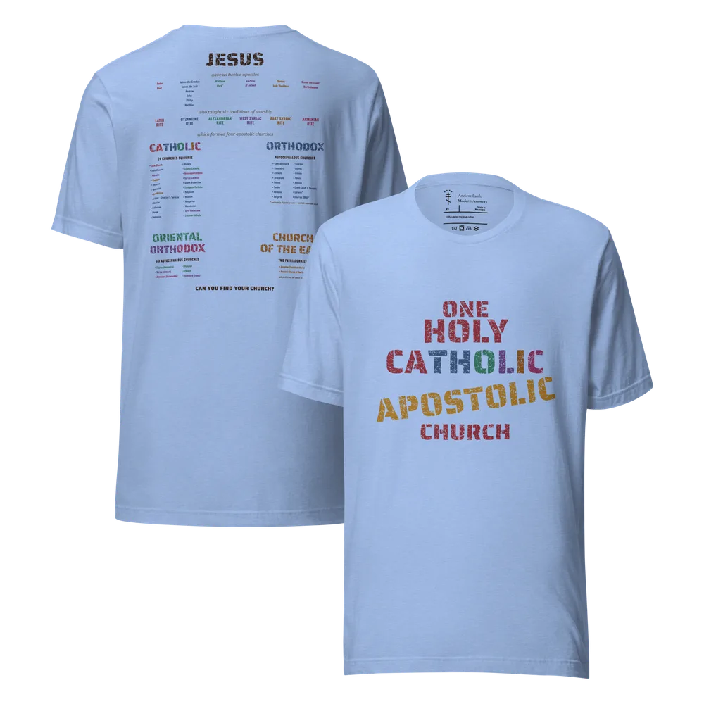 Apostolic Family Tree Tee — Heather Carolina Blue